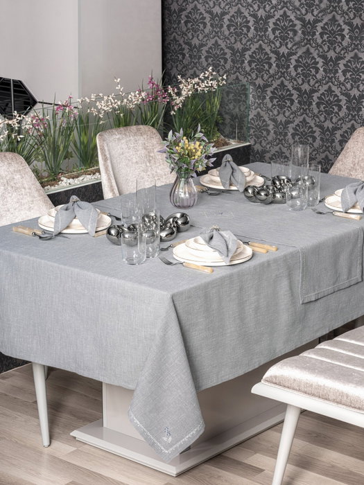 L'essentiel linge de maison Juego de manteles Pera - Gris L'essentiel linge de maison Juego de manteles Pera - Gris